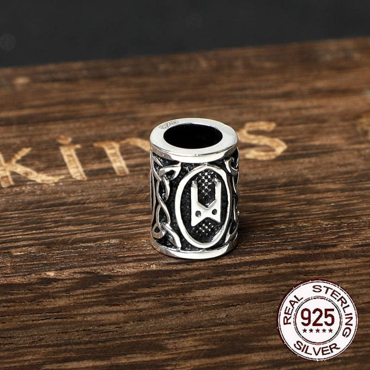 Wikingerbartperlen aus 925er Sterling Silber - Runenkollektion Wikingerbartperlen aus 925er Sterling Silber - Runenkollektion