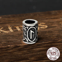 Wikingerbartperlen aus 925er Sterling Silber - Runenkollektion Wikingerbartperlen aus 925er Sterling Silber - Runenkollektion