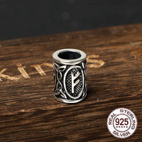 Wikingerbartperlen aus 925er Sterling Silber - Runenkollektion Wikingerbartperlen aus 925er Sterling Silber - Runenkollektion