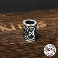 Wikingerbartperlen aus 925er Sterling Silber - Runenkollektion Wikingerbartperlen aus 925er Sterling Silber - Runenkollektion