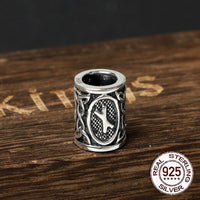 Wikingerbartperlen aus 925er Sterling Silber - Runenkollektion Wikingerbartperlen aus 925er Sterling Silber - Runenkollektion