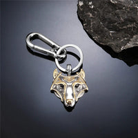 Viking Schlüsselanhänger Fenrir-Maske Gold Viking Schlüsselanhänger Fenrir-Maske Gold