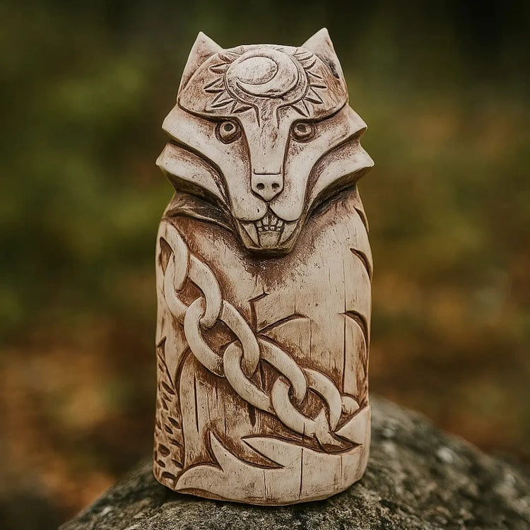 Wolfsstatuette Fenrir Wolfsstatuette Fenrir