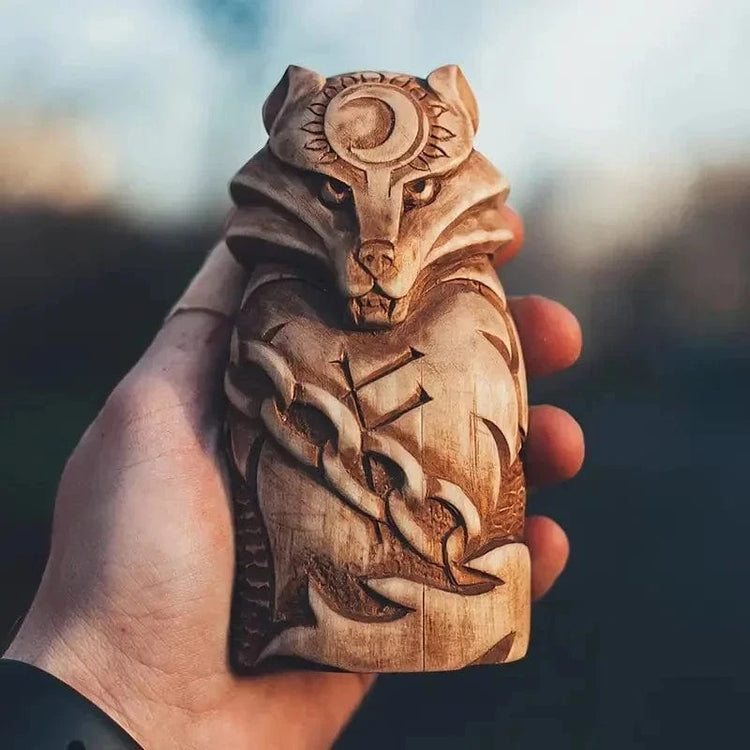 Wolfsstatuette Fenrir Wolfsstatuette Fenrir