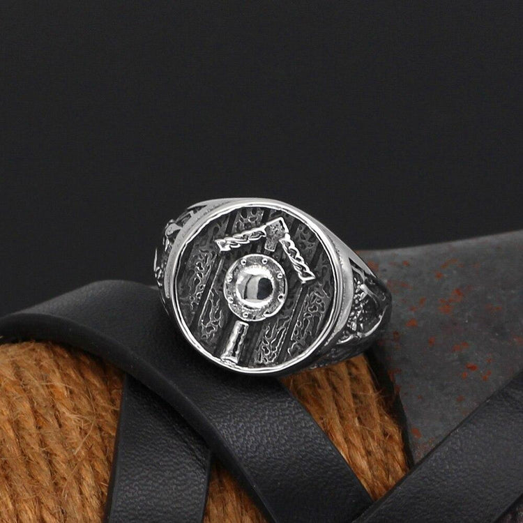Nordischer Runenring | Edelstahl Nordischer Runenring | Edelstahl