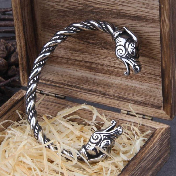 Wikinger-Treue-Armband - Drachenkopf Wikinger-Treue-Armband - Drachenkopf