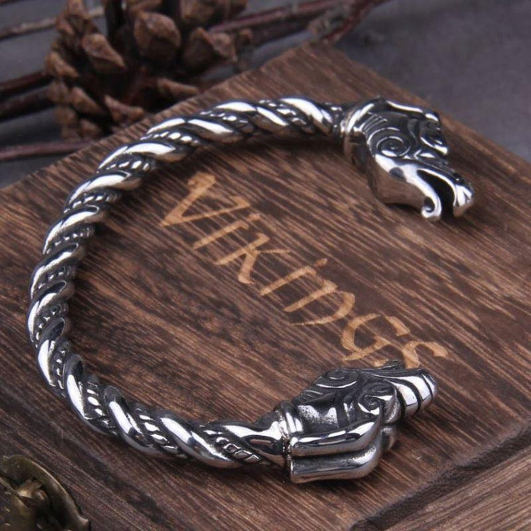 Wikinger-Treue-Armband - Drachenkopf Wikinger-Treue-Armband - Drachenkopf