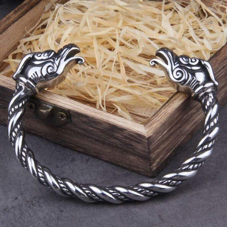 Wikinger-Treue-Armband - Drachenkopf Wikinger-Treue-Armband - Drachenkopf
