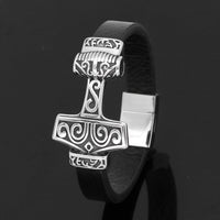 Thors Hammer Lederarmband - Mjolnir Thors Hammer Lederarmband - Mjolnir