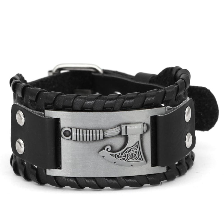 Axt-Armband aus Leder Axt-Armband aus Leder