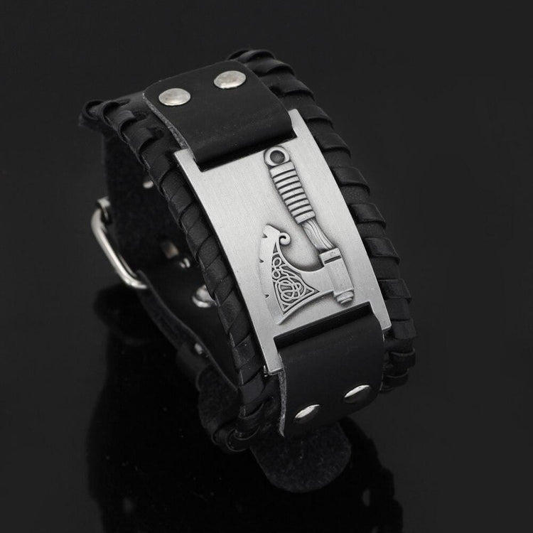Axt-Armband aus Leder Axt-Armband aus Leder