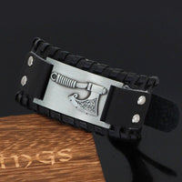 Axt-Armband aus Leder Axt-Armband aus Leder