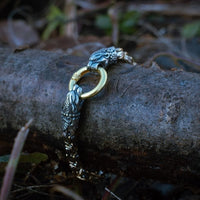 Schlangenkopf-Armband vergoldet | Edelstahl Schlangenkopf-Armband vergoldet | Edelstahl