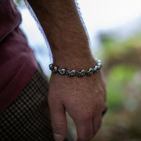 Wikinger-Ketten-Totenkopf-Armband Wikinger-Ketten-Totenkopf-Armband