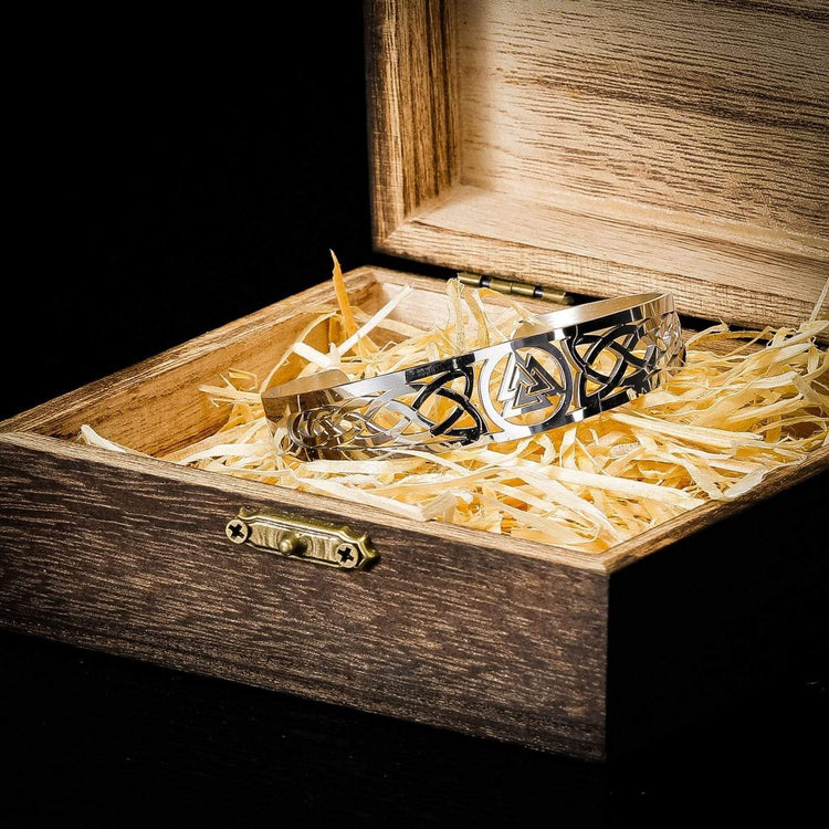 Viking Valknut Verstellbares Edelstahlarmband Viking Valknut Verstellbares Edelstahlarmband