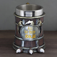 Wikingerkrug \"All we need skal\" aus Kunstharz Wikingerkrug \"All we need skal\" aus Kunstharz
