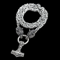 Mjolnir-Halskette - Wolfsschutz Mjolnir-Halskette - Wolfsschutz