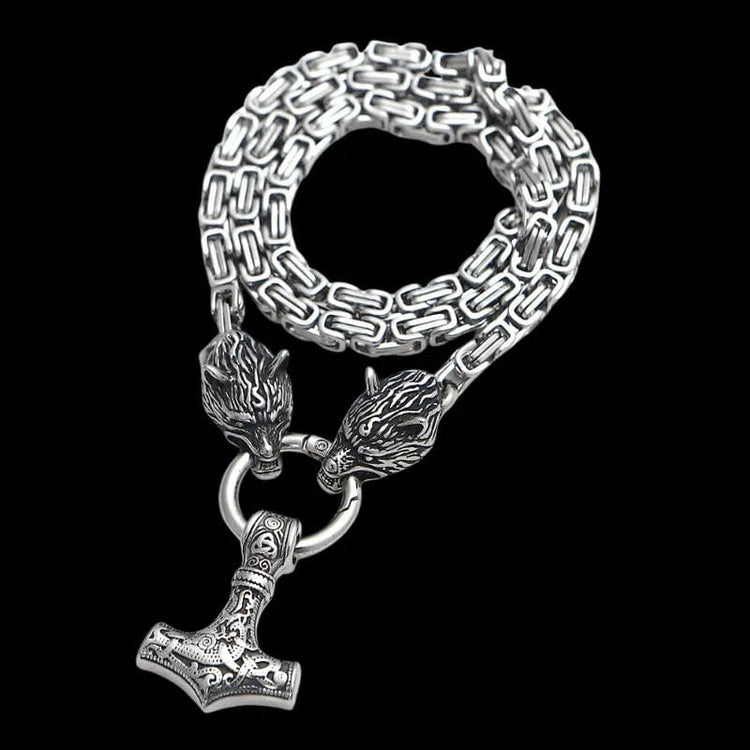 Mjolnir-Halskette - Wolfsschutz Mjolnir-Halskette - Wolfsschutz