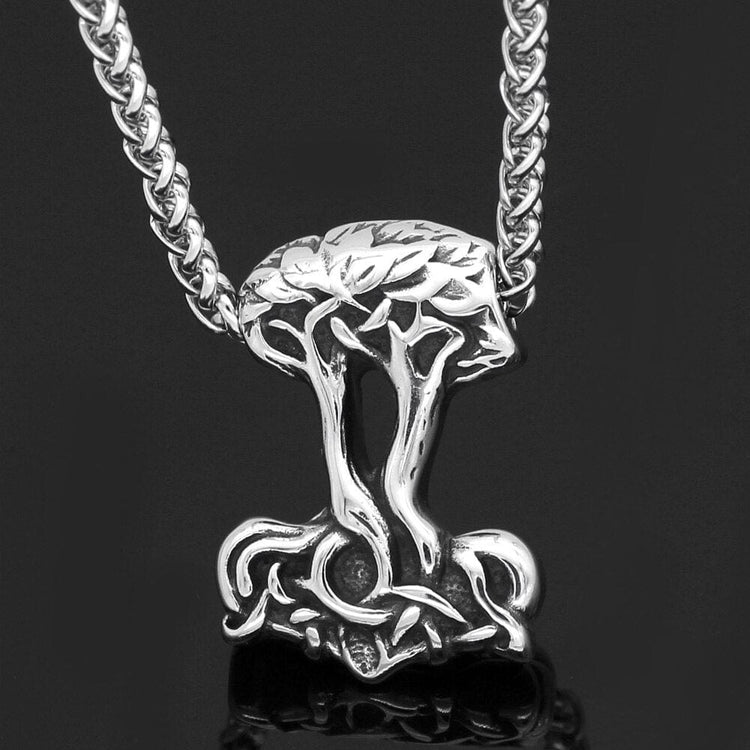 Mjolnir-Halskette in Form von Yggdrasil Mjolnir-Halskette in Form von Yggdrasil