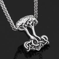 Mjolnir-Halskette in Form von Yggdrasil Mjolnir-Halskette in Form von Yggdrasil