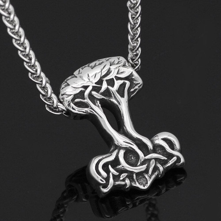 Mjolnir-Halskette in Form von Yggdrasil Mjolnir-Halskette in Form von Yggdrasil