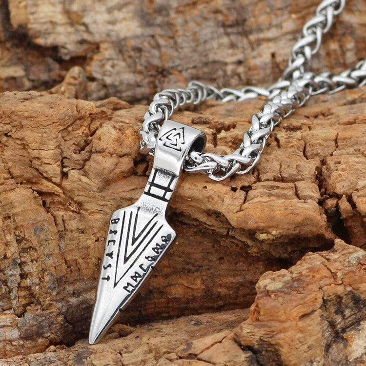 Schelle Spitze Valknut | Edelstahl Schelle Spitze Valknut | Edelstahl