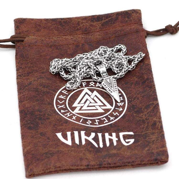 Schelle Spitze Valknut | Edelstahl Schelle Spitze Valknut | Edelstahl
