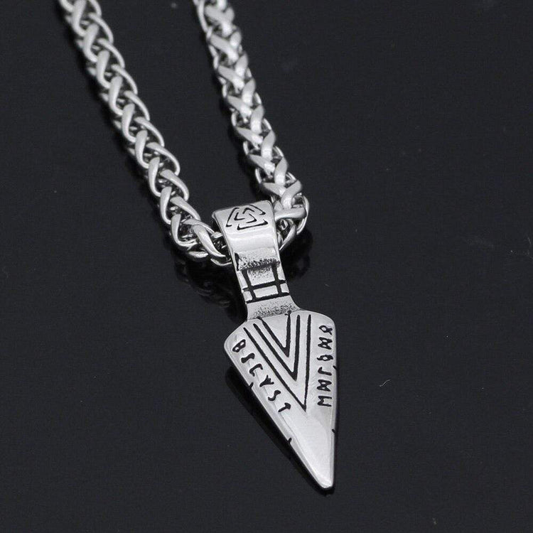 Schelle Spitze Valknut | Edelstahl Schelle Spitze Valknut | Edelstahl