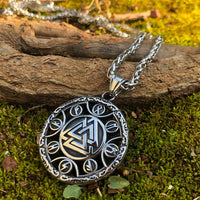 Runenhalskette Valknut Runenhalskette Valknut