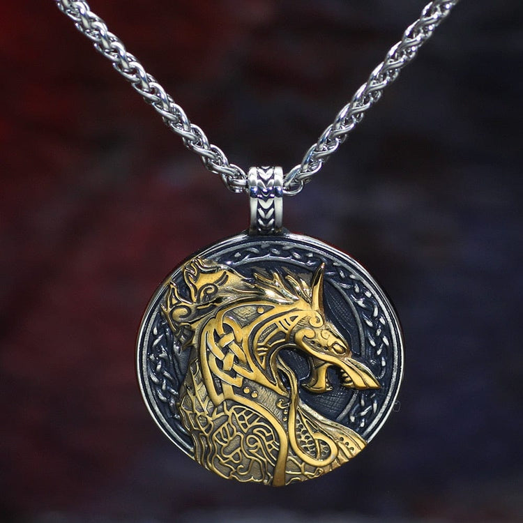 Wikinger-Halskette Jörmungandr die Schlange von Midgard Wikinger-Halskette Jörmungandr die Schlange von Midgard