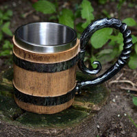 Der Wikinger Holzbecher Der Wikinger Holzbecher