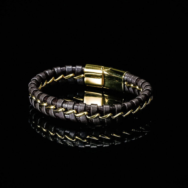 Präzisions-Wikingerarmband aus geflochtenem Leder Präzisions-Wikingerarmband aus geflochtenem Leder