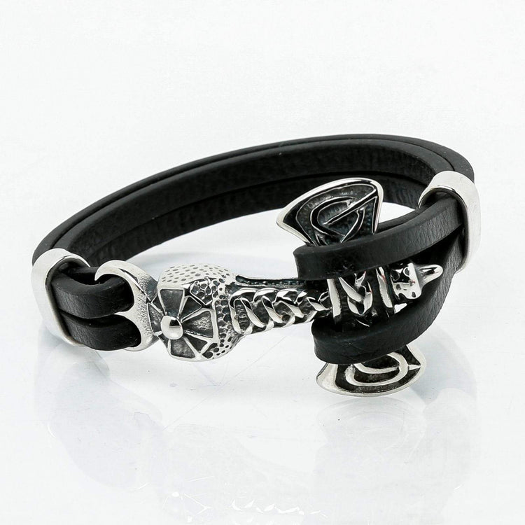 Wikinger-Armband Schwere Lederaxt Wikinger-Armband Schwere Lederaxt