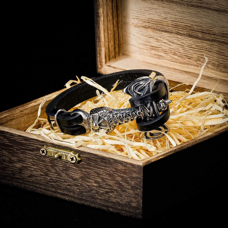 Wikinger-Armband Schwere Lederaxt Wikinger-Armband Schwere Lederaxt