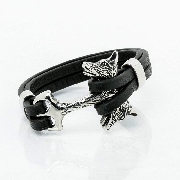 Wolf Lederarmband Wolf Lederarmband