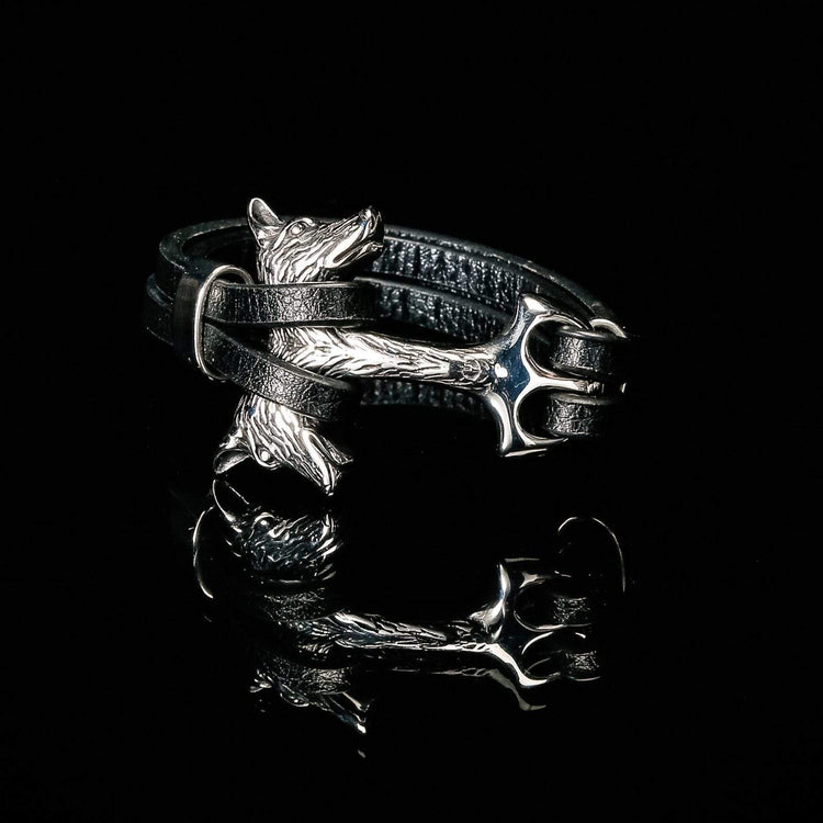Wolf Lederarmband Wolf Lederarmband