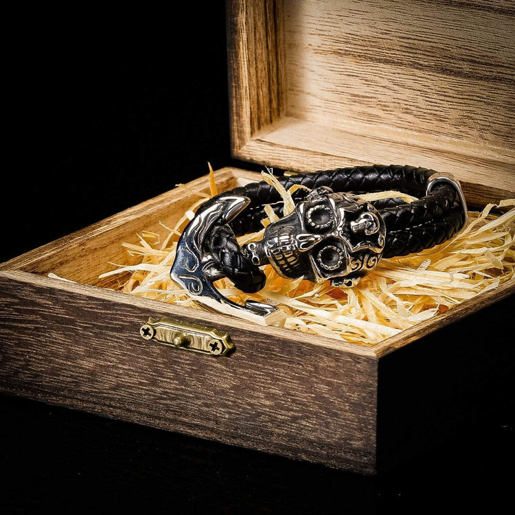 Wikinger-Armband Terror der Matrosen in Leder Wikinger-Armband Terror der Matrosen in Leder