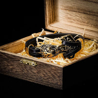 Wikinger-Armband Löwenkopf in Leder Wikinger-Armband Löwenkopf in Leder