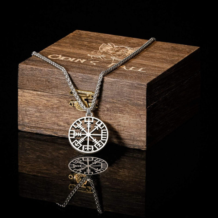 Wikinger Halskette Vegvisir Kompass Wikinger Halskette Vegvisir Kompass