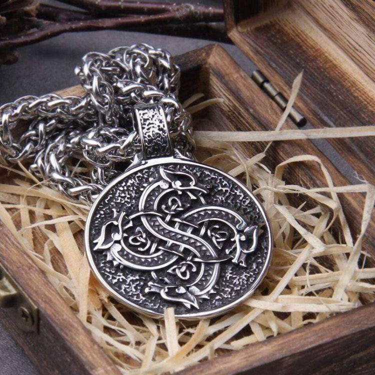 Wikinger Drachentanz Halskette Wikinger Drachentanz Halskette