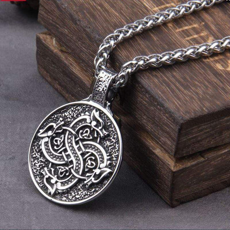 Wikinger Drachentanz Halskette Wikinger Drachentanz Halskette