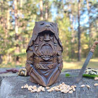 Wikingerstatuette aus Holz Nordische Götter Wikingerstatuette aus Holz Nordische Götter
