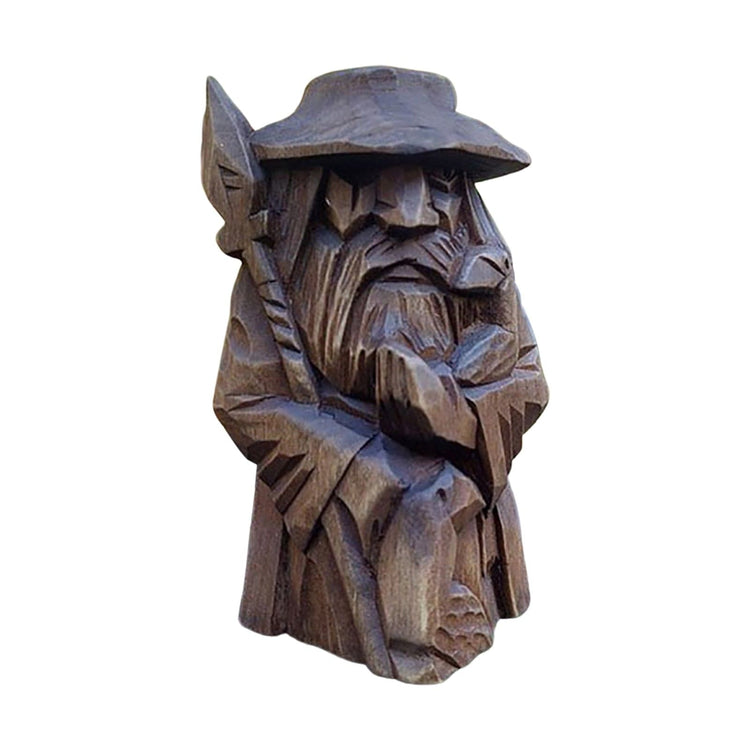 Wikingerstatuette aus Holz Nordische Götter Wikingerstatuette aus Holz Nordische Götter