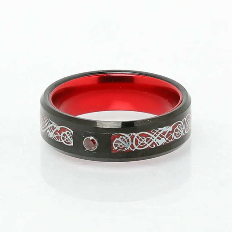 Jarl's Ring "Blut von Walhalla" aus Wolfram