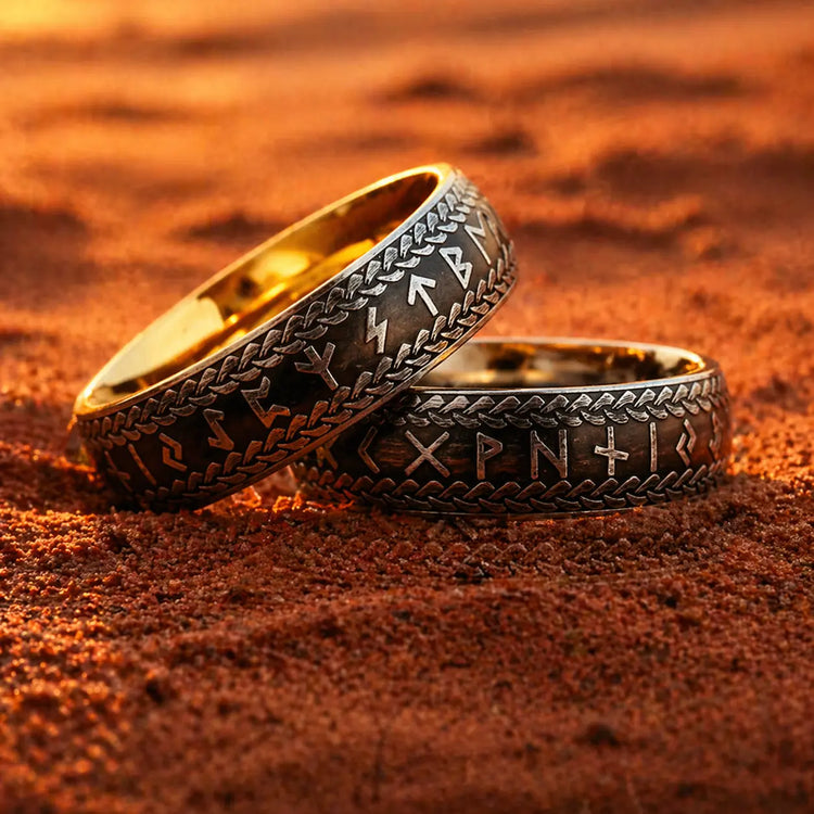 Wikinger-Ring \"Geflochtener Midgard-Runenring\"