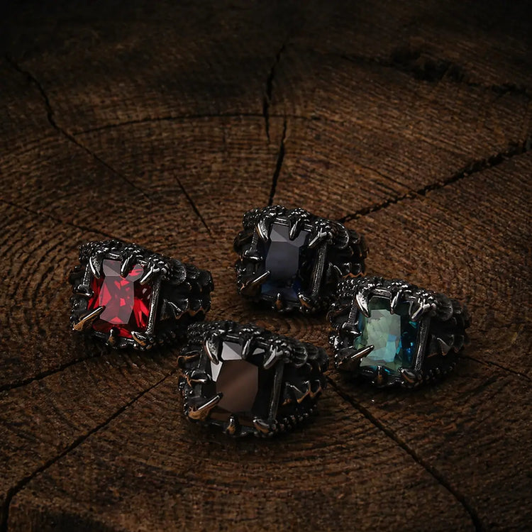 Wikinger-Ring \"Ring der Vier Feuer des Drachen\"