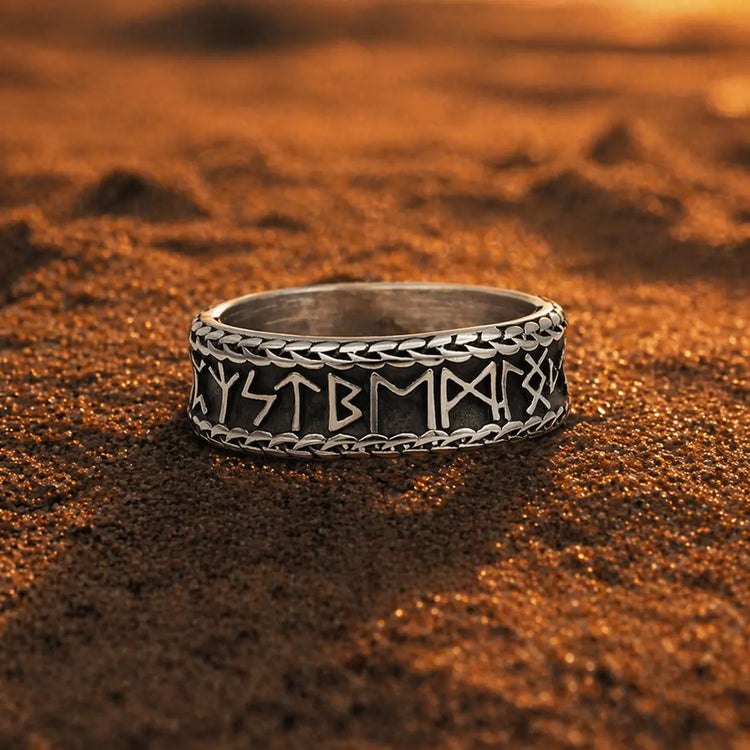 Antiker Wikinger-Ring aus Edelstahl