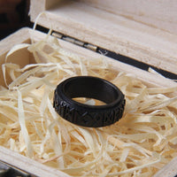 Wikingerring \"Futhark-Ring: Echo der Unendlichkeit