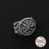 Wikinger Ring aus Sterling Silber 925 - Abblättern Vegvisir