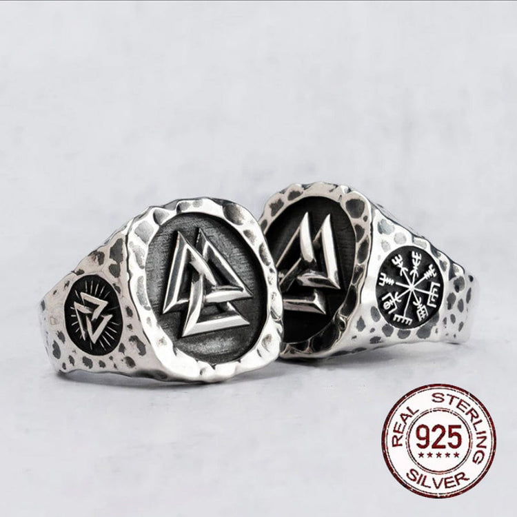 Wikinger Ring aus 925er Sterlingsilber - der Glanz des Valknut